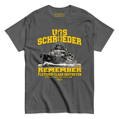 USS Schroeder DD-501 t-shirt