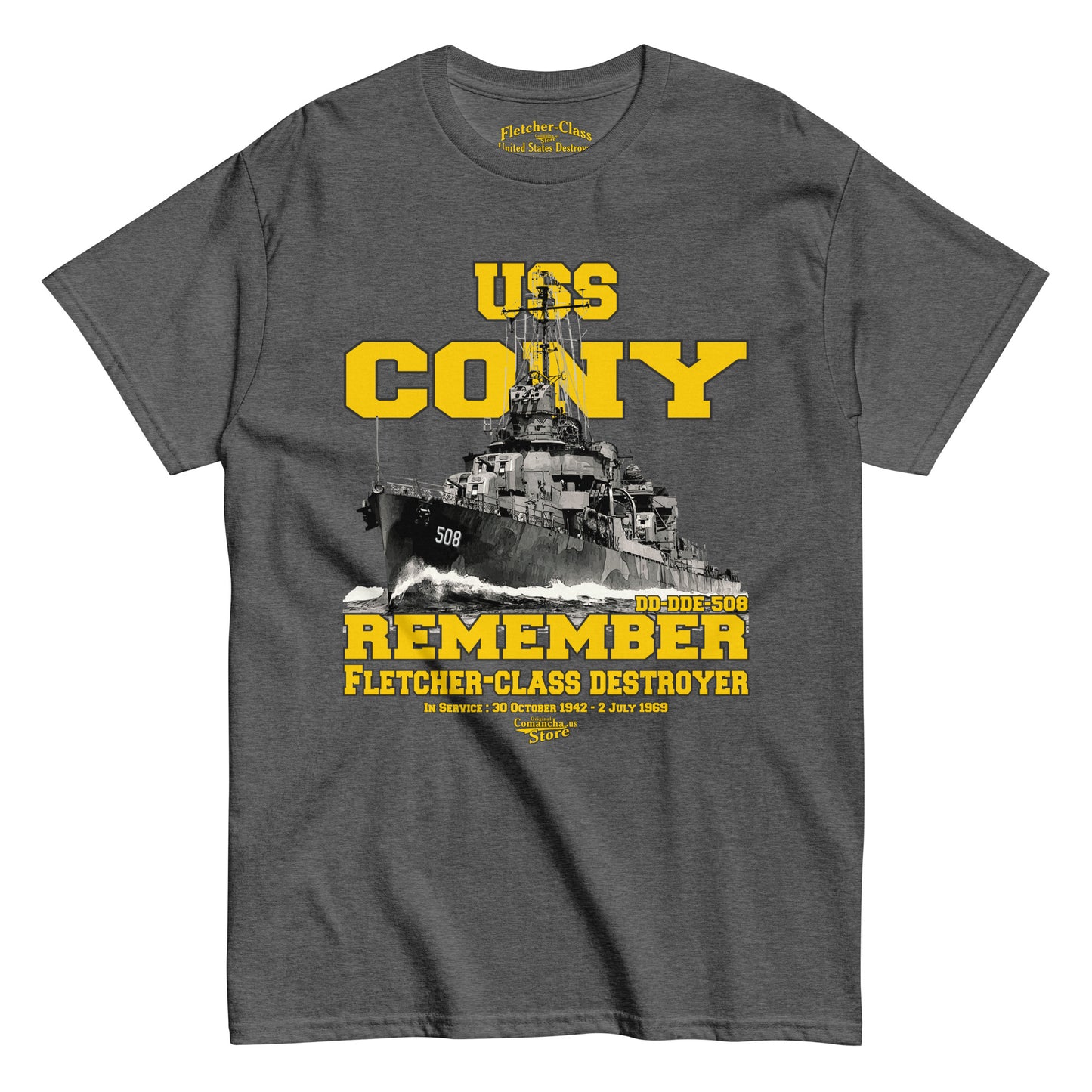 USS Cony DD/DDE-508 t-shirt