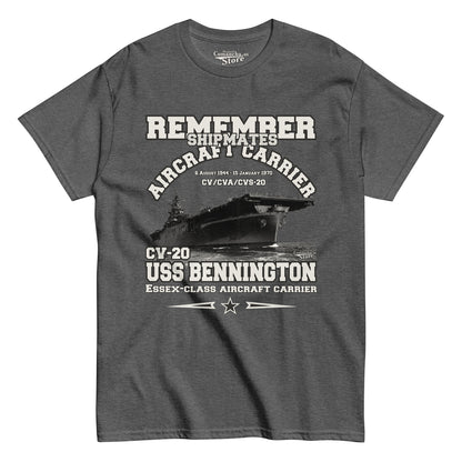 USS BENNINGTON CV-20 Shipmates T-shirt