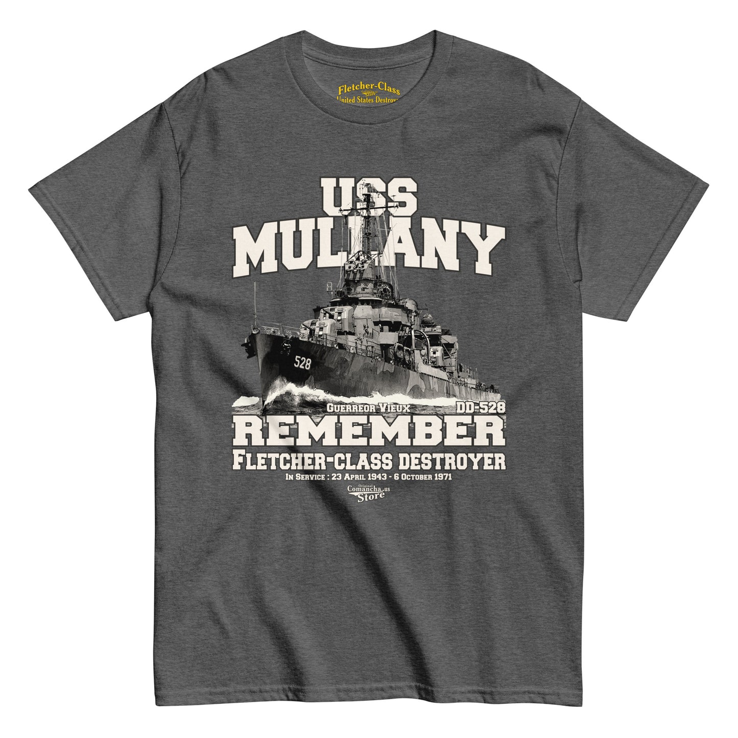 USS Mullany DD-528 t-shirt