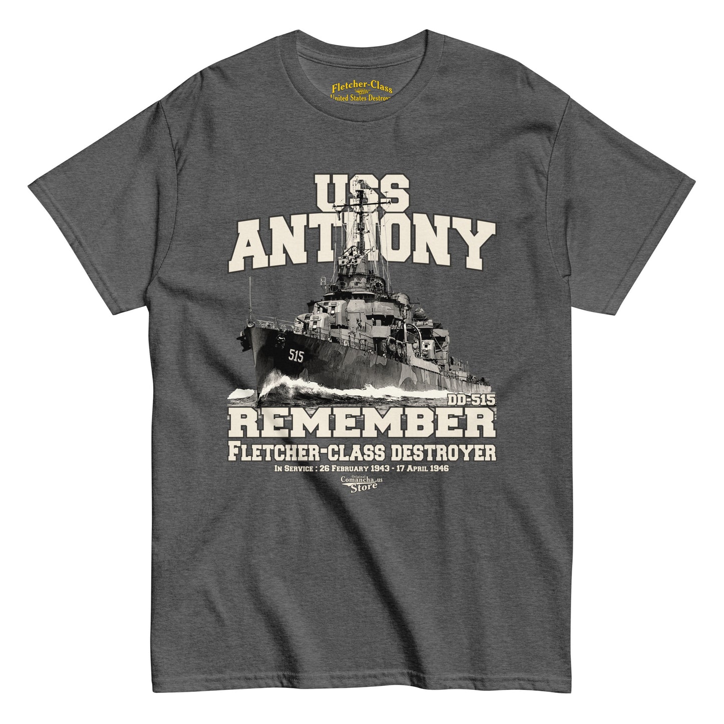 USS Anthony DD-515 t-shirt