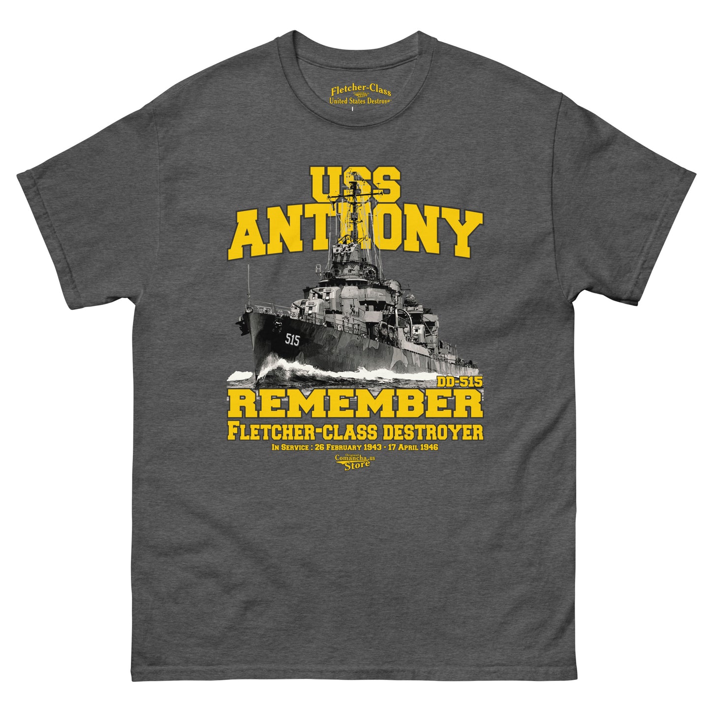 USS Anthony DD-515 t-shirt