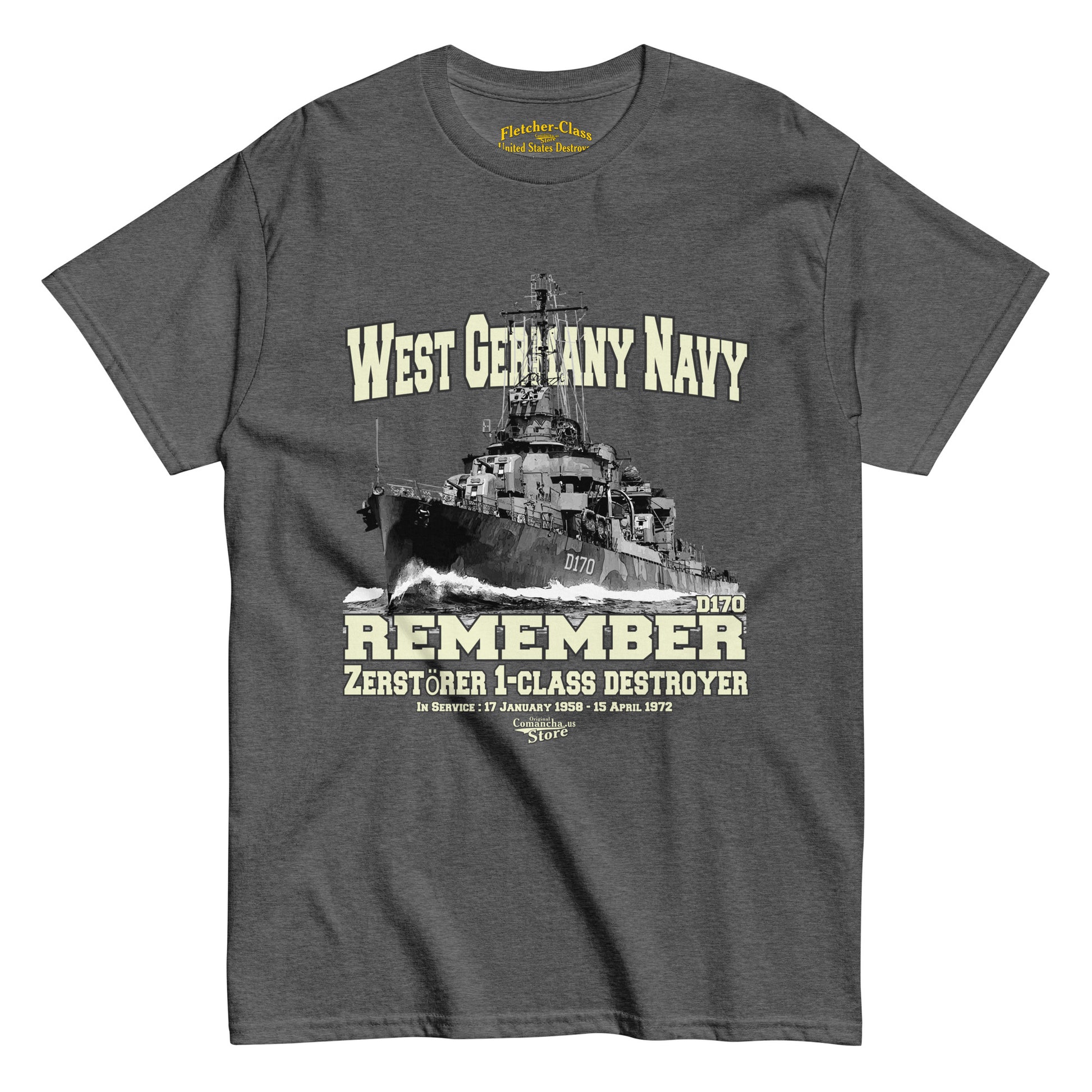 D-170 Zerstörer 1-class destroyer t-shirt