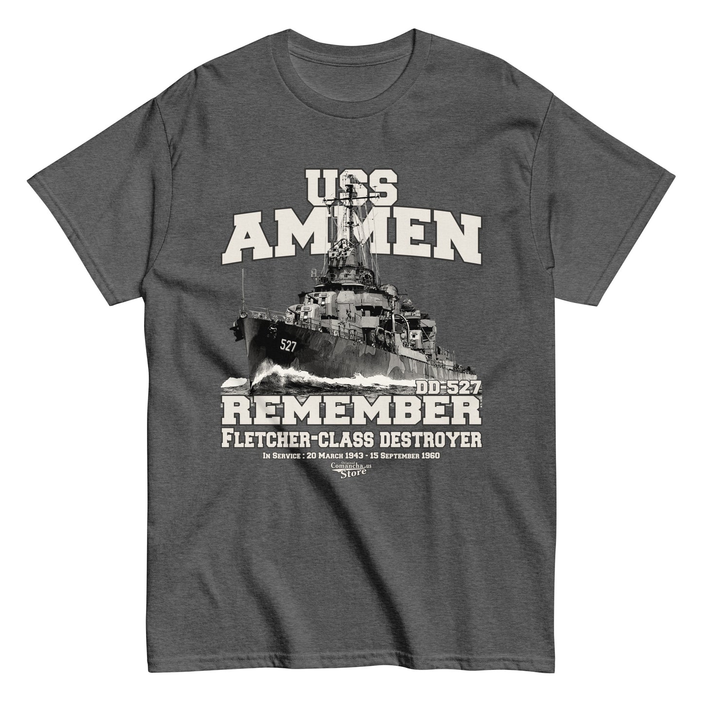 USS Ammen DD-527 Destroyer t-shirt