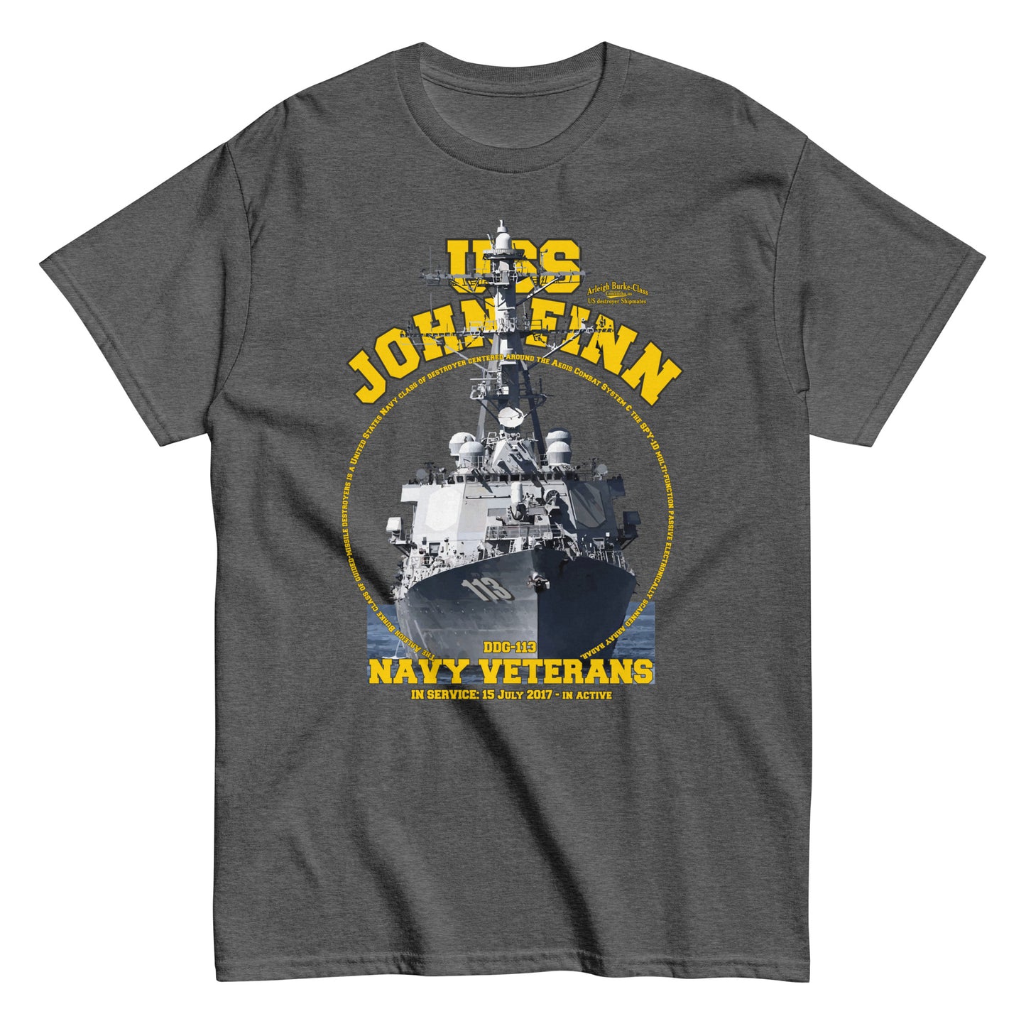 USS John Finn DDG-113 t-shirt