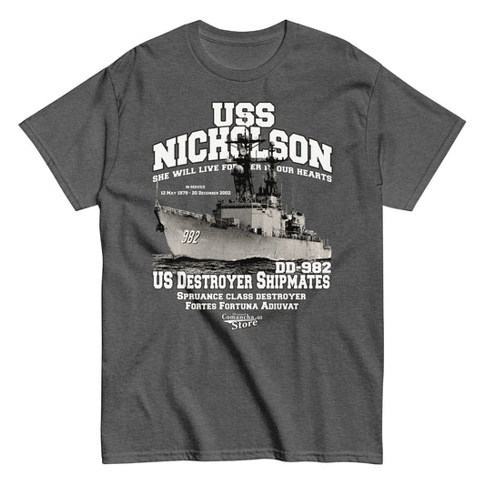 USS Nicholson DD-982 Shipmates T-shirt