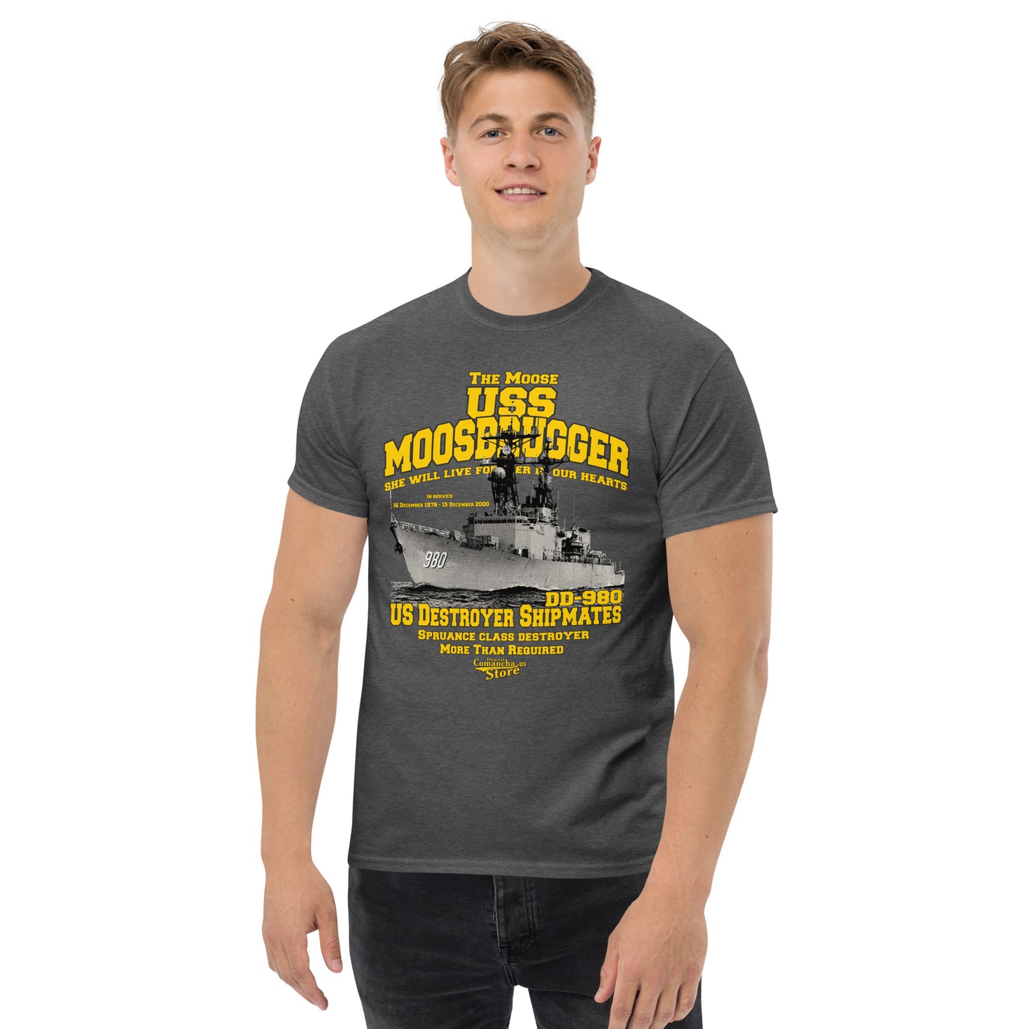 USS Moosbrugger DD-980 destroyer t-shirt