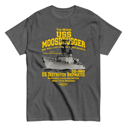 USS Moosbrugger DD-980 destroyer t-shirt