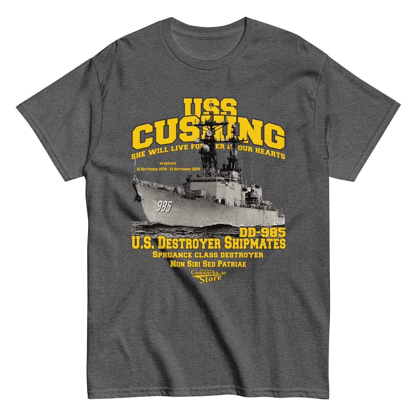 USS Cushing DD-985 t-shirt