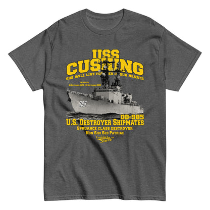 USS Cushing DD-985 t-shirt