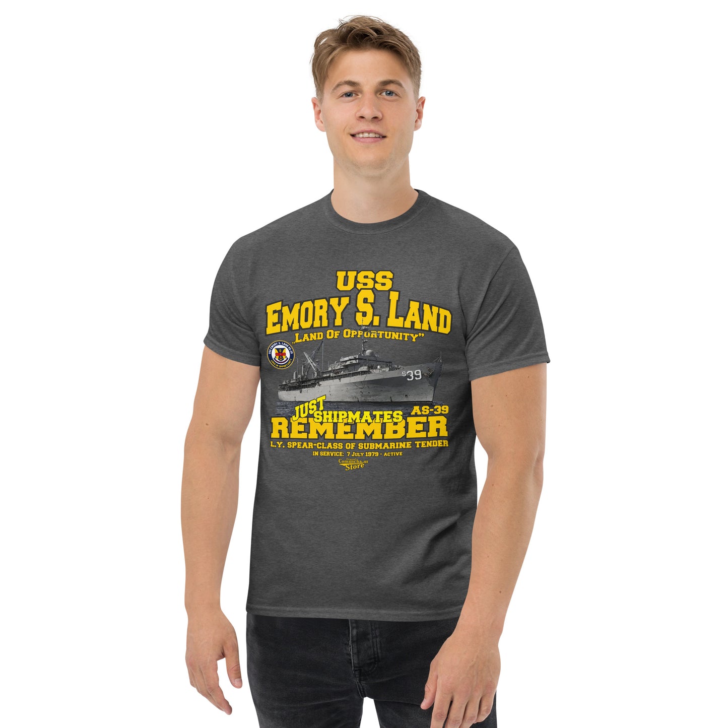 USS Emory S. Land AS-39 t-shirt