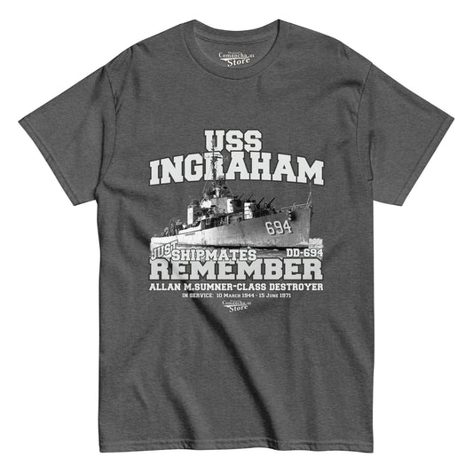 USS Ingraham DD-694 destroyer t-shirt