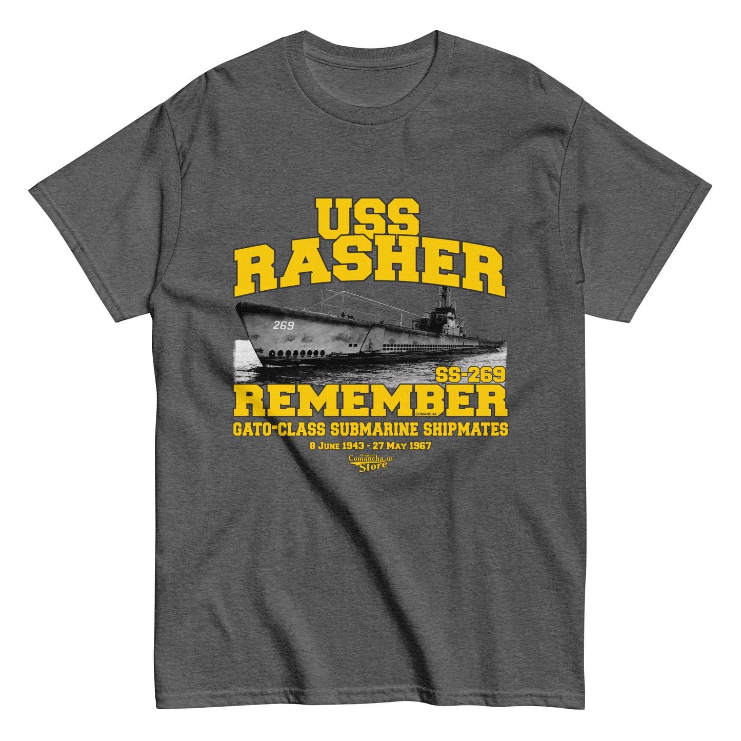 USS Rasher SS-269 Submarine t-shirt,