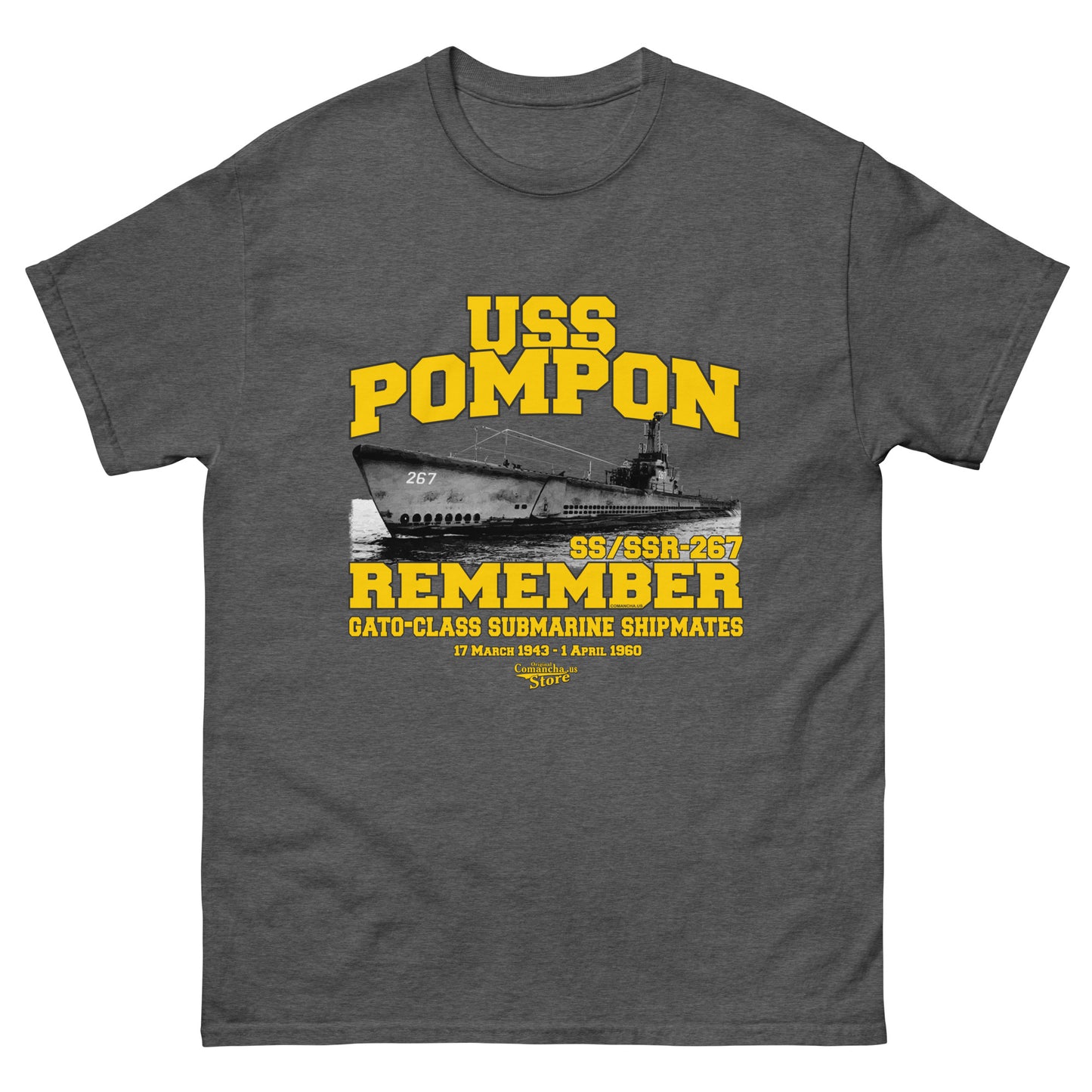 USS Pompon SS/SSR-267 Submarine T-shirt,