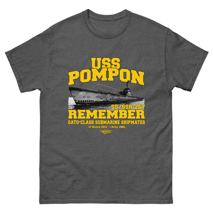 USS Pompon SS/SSR-267 Submarine T-shirt,