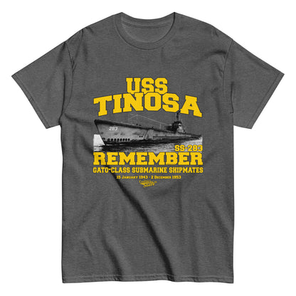 USS Tinosa SS-283 submarine t-shirt