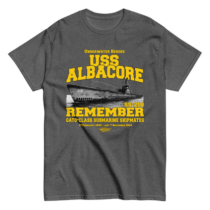 USS Albacore SS-218 Submarine t-shirt