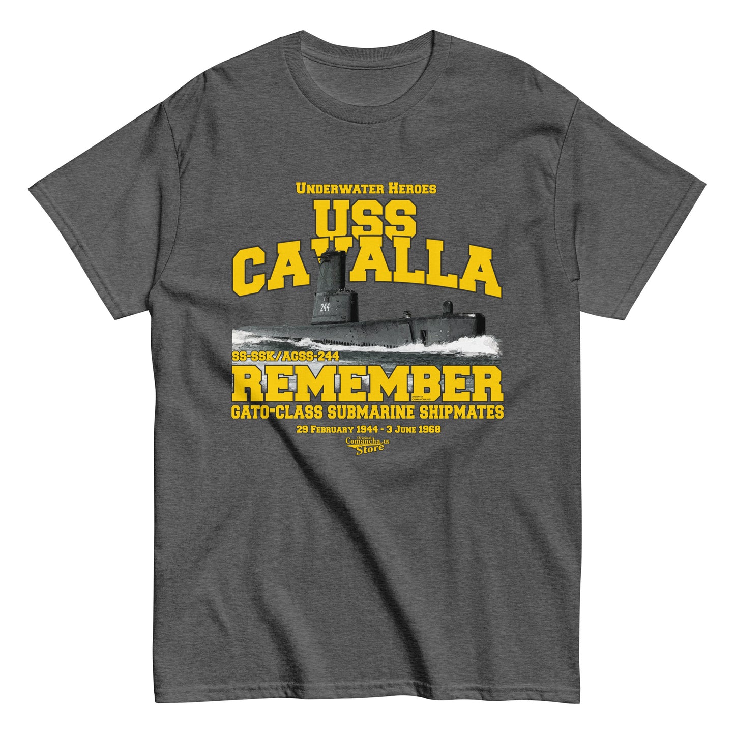 USS Cavalla SS-244 Submarine t-shirt