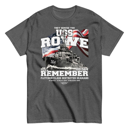 USS Rowe DD-564 destroyer t-shirt