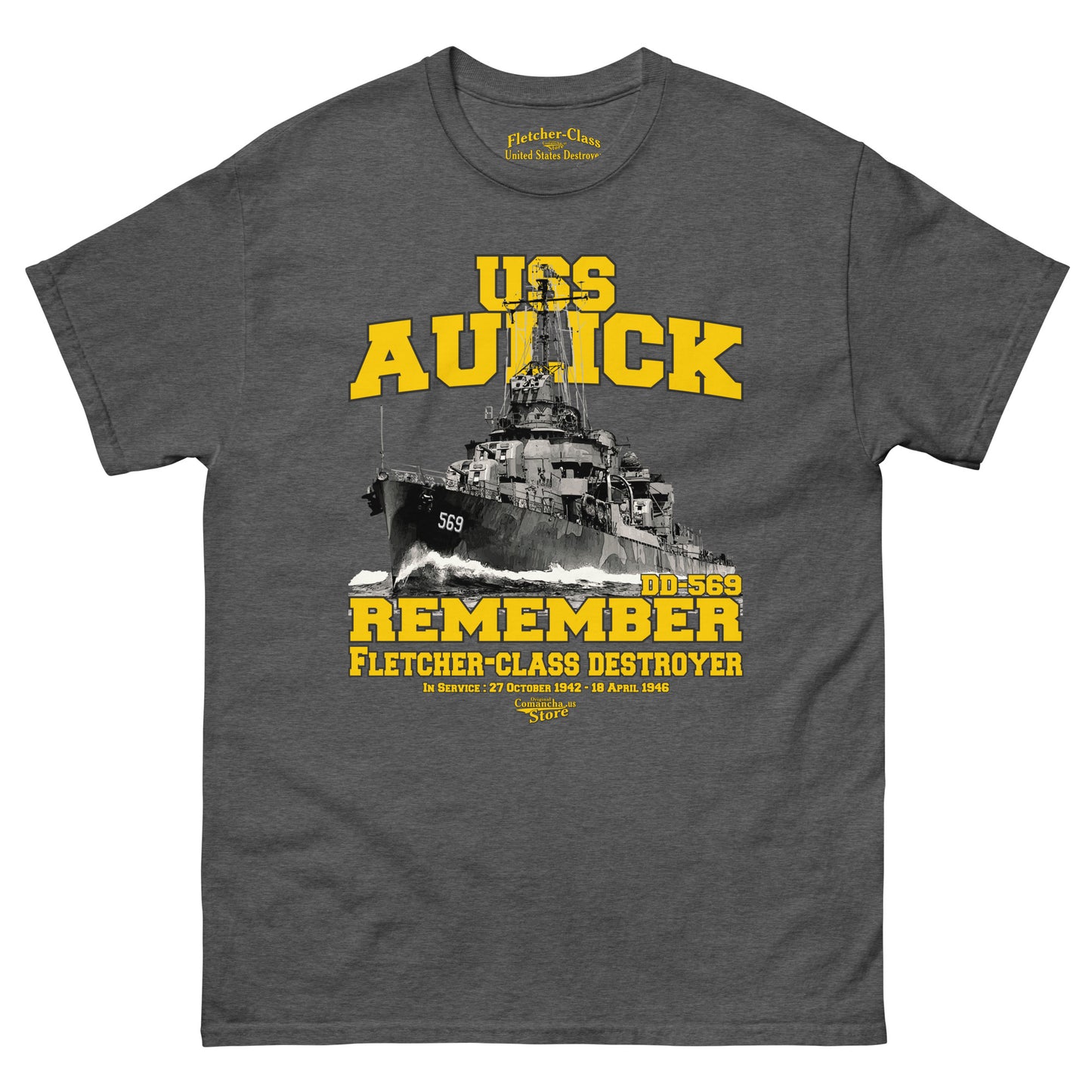 USS Aulick DD-569 Destroyer T-shirt