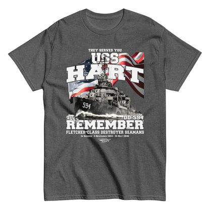 USS Hart DD-594 destroyer t-shirt