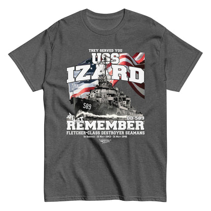 USS Izard DD-589 Destroyer T-shirt