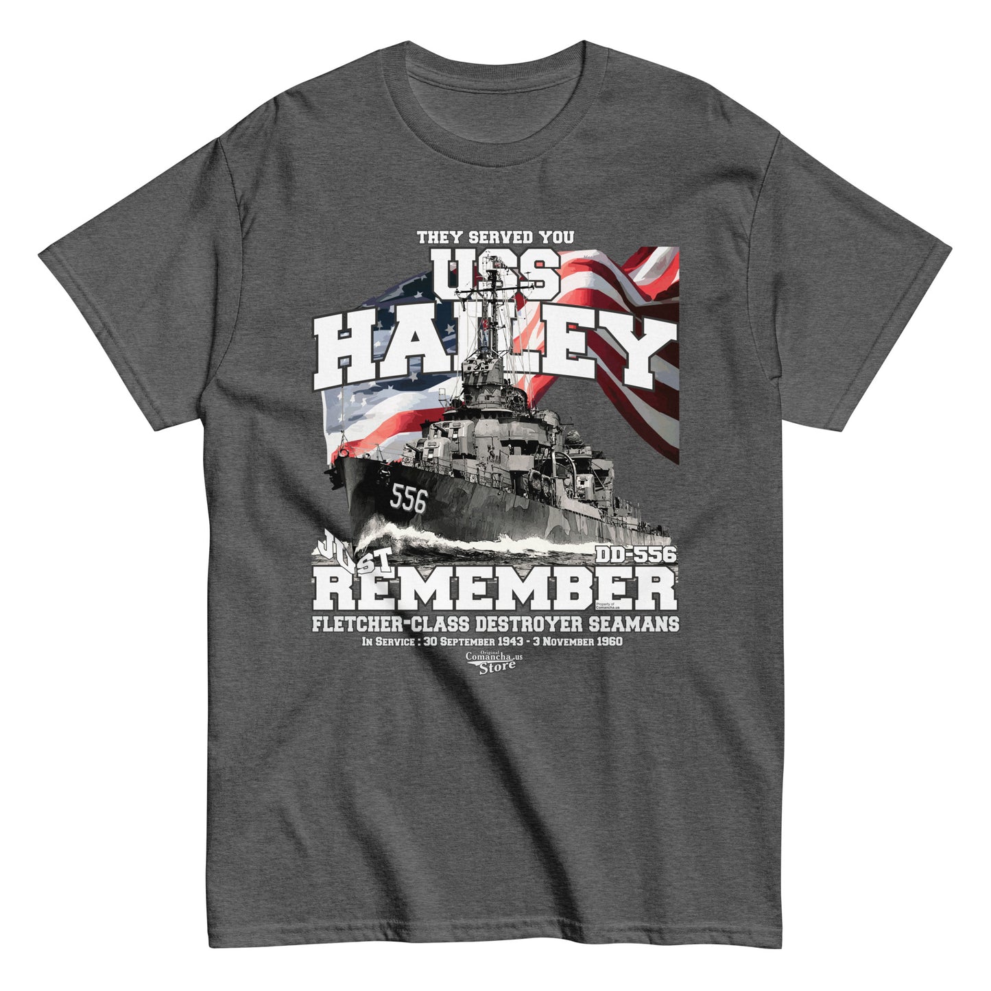 USS Hailey DD-556 destroyer t-shirt