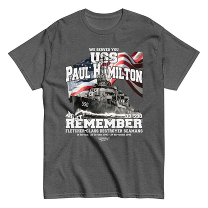 USS Paul Hamilton DD-590 destroyer t-shirt