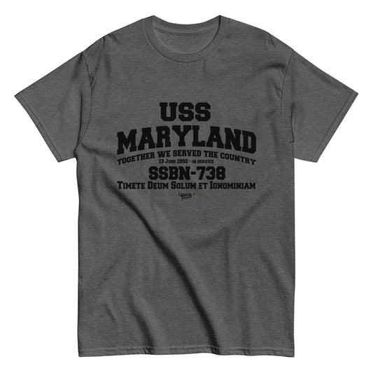 USS MARYLAND SSBN-738 Shipmates T-shirt