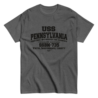 USS PENNSYLVANIA SSBN-735 Shipmates T-shirt