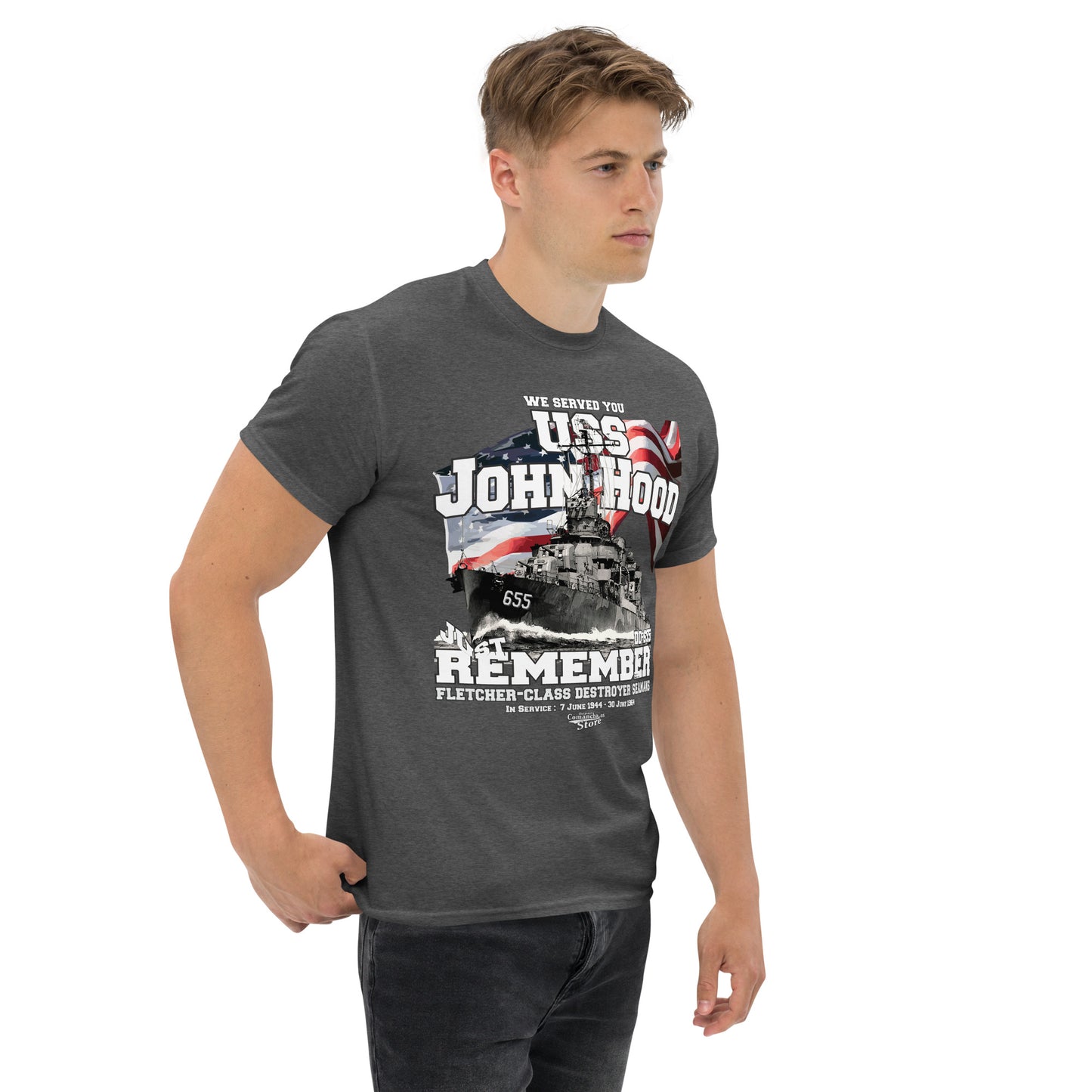 USS John Hood DD-655 destroyer t-shirt