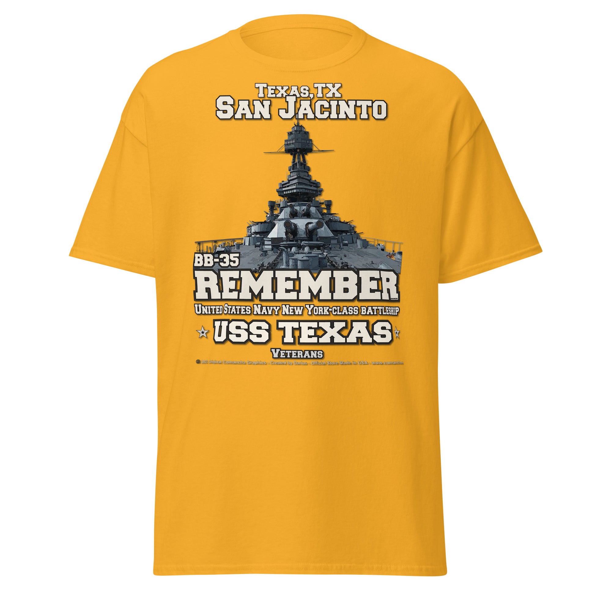 Remember USS TEXAS BB-35 Battleship Veterans, Comancha Graphics,