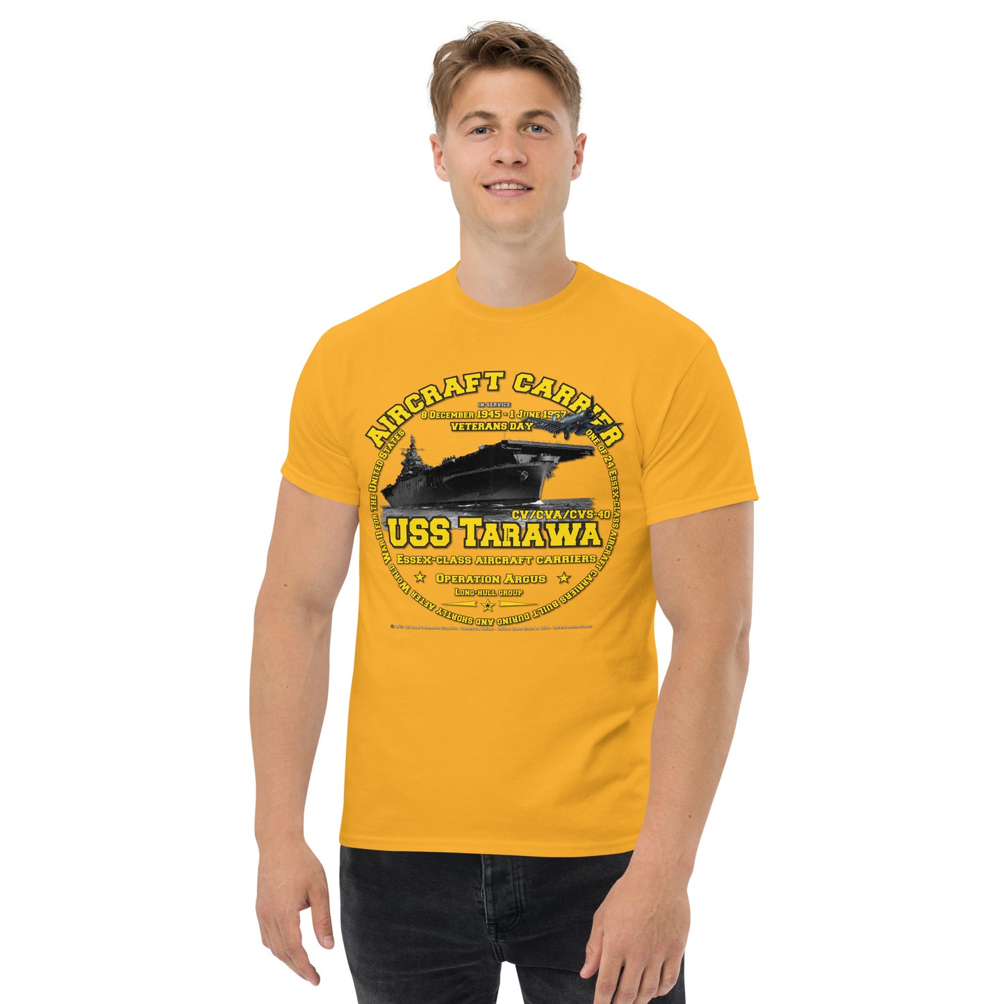 USS TARAWA CV-40 Aircraft Carrier t-shirt