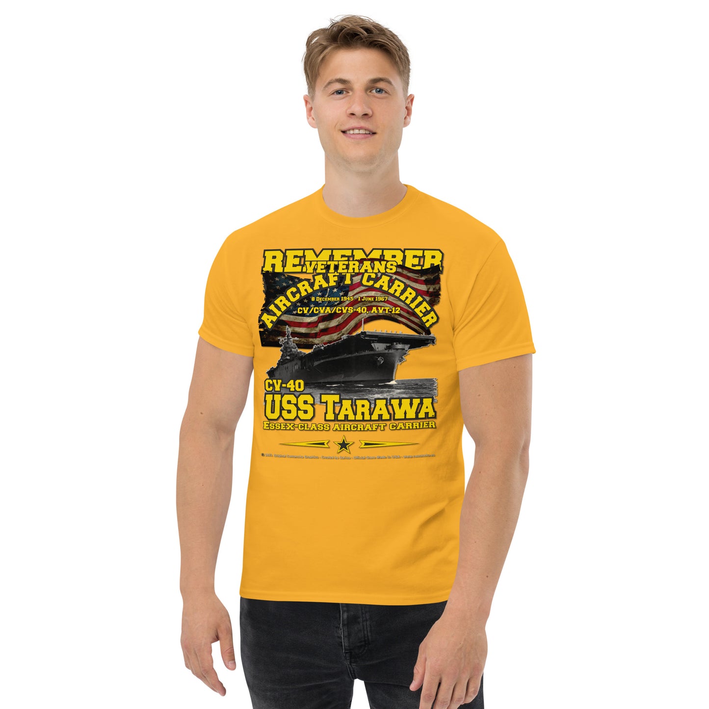 USS TARAWA CV-40 Aircraft Carrier t-shirt