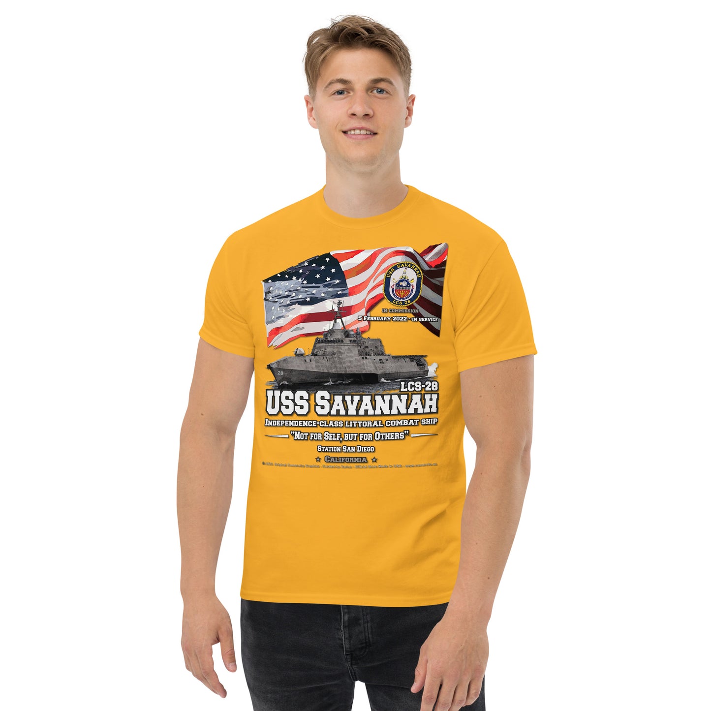 USS SAVANNAH LCS-28 Littoral Combat Ship t-shirt