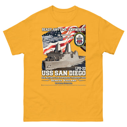 USS SAN DIEGO LPD-22 Amphibious Transport dock t-shirt