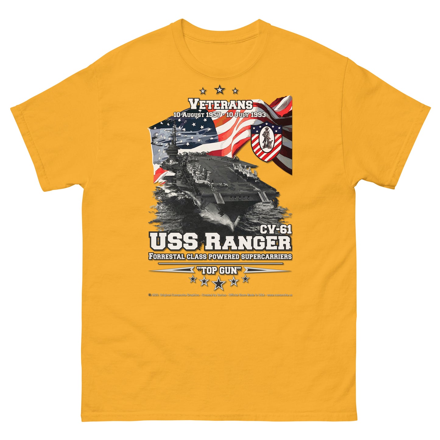 USS RANGER CV-61 Aircraft Carrier T-shirt