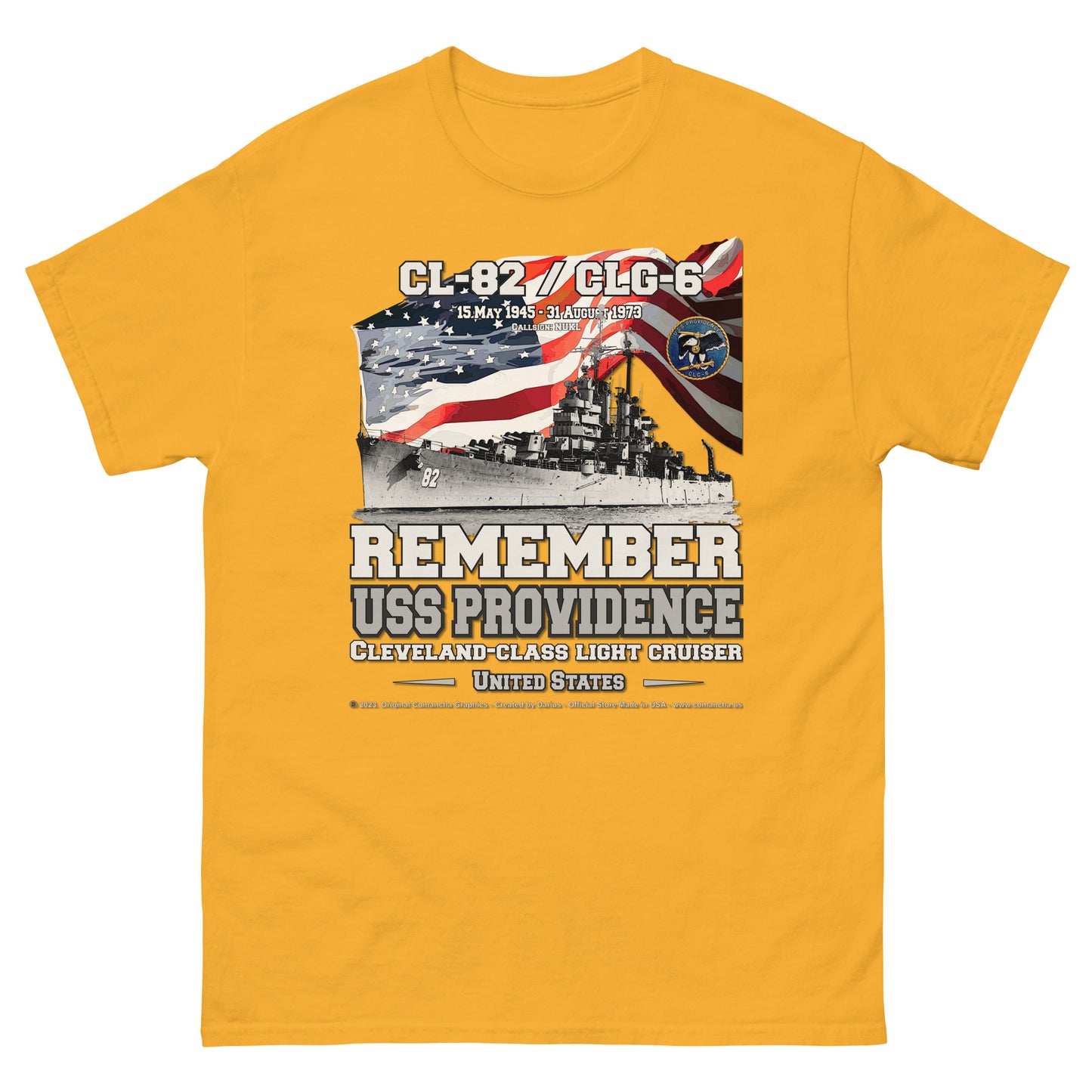 USS PROVIDENCE CL-82 Light Cruiser T-Shirt