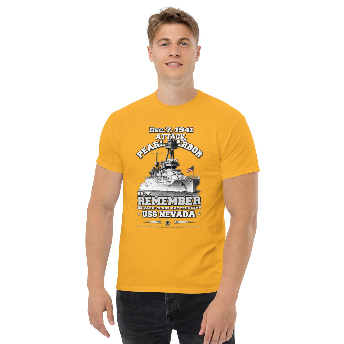 USS NEVADA BB-36 Battleship t-shirt