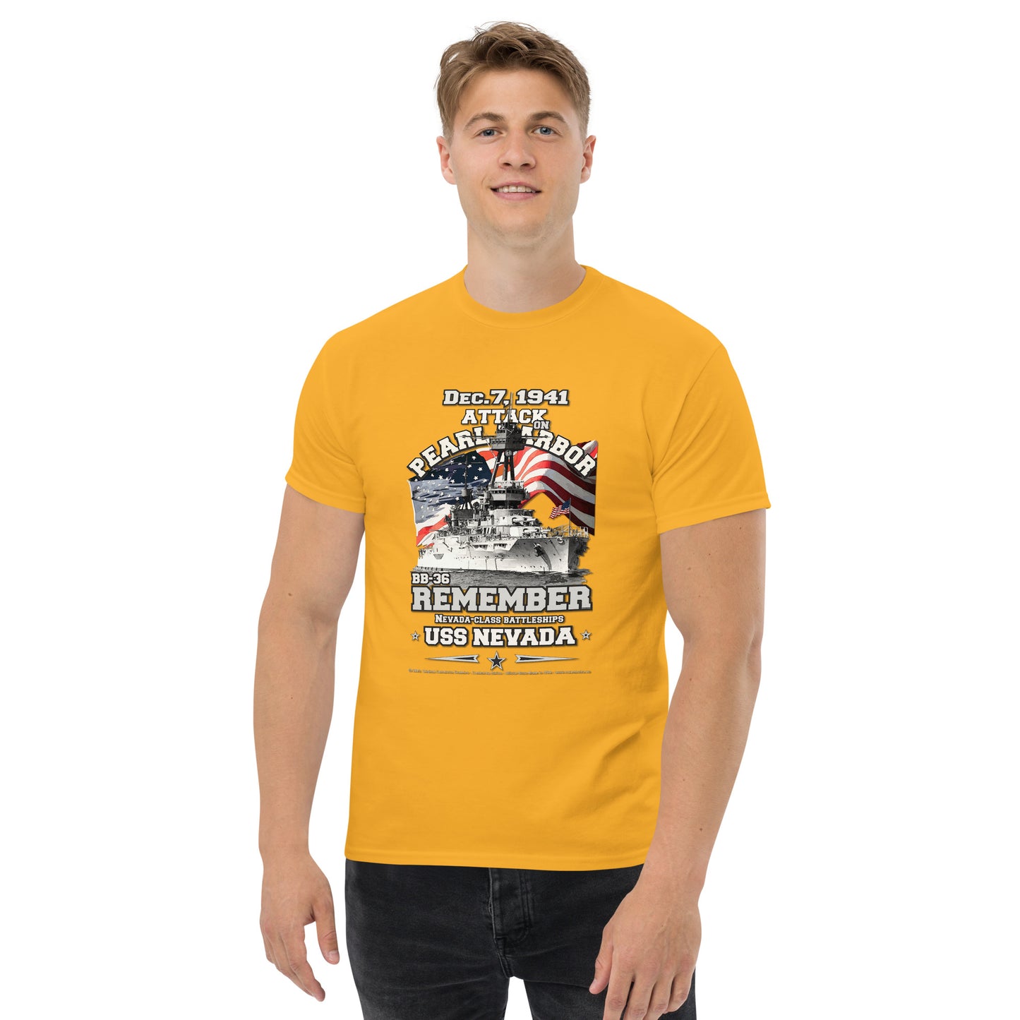 USS NEVADA BB-36 Battleship t-shirt