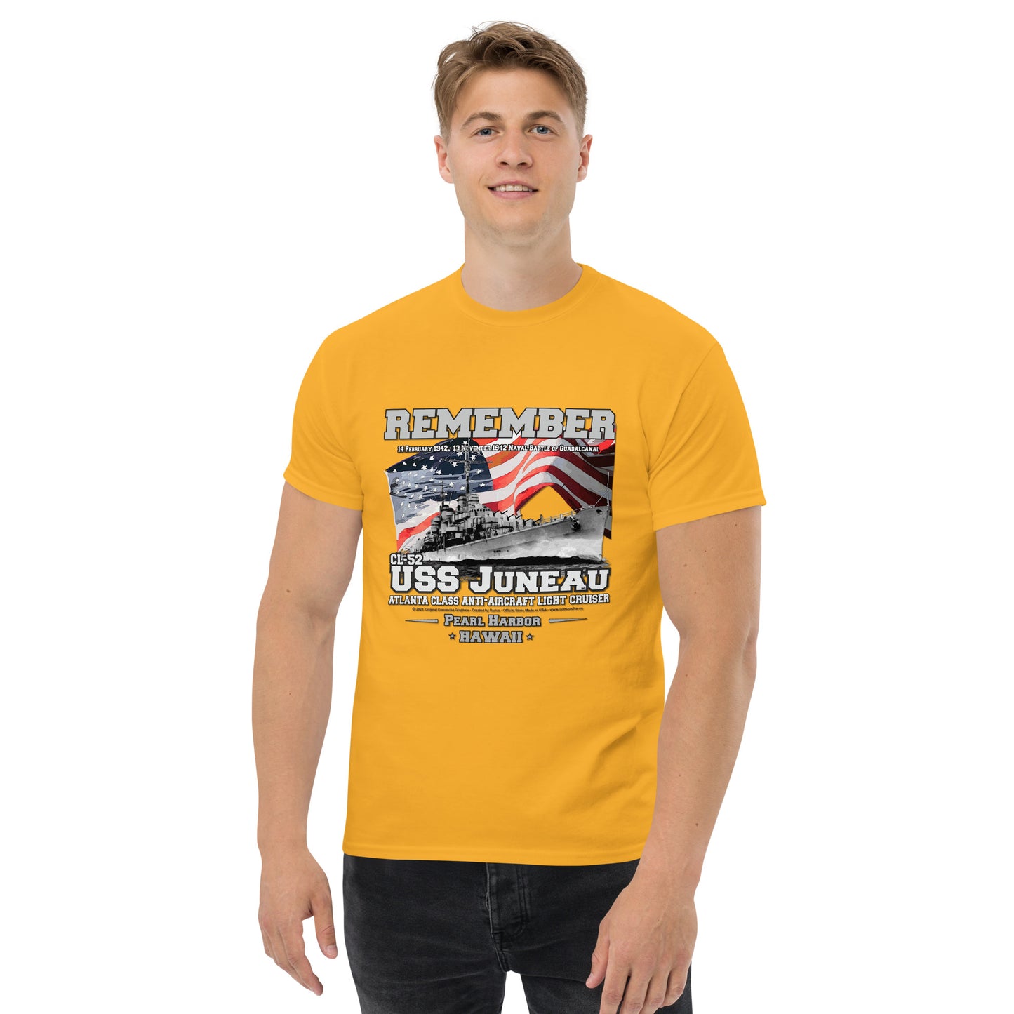 USS JUNEAU CL-52 Cruiser Veterans T-Shirt,