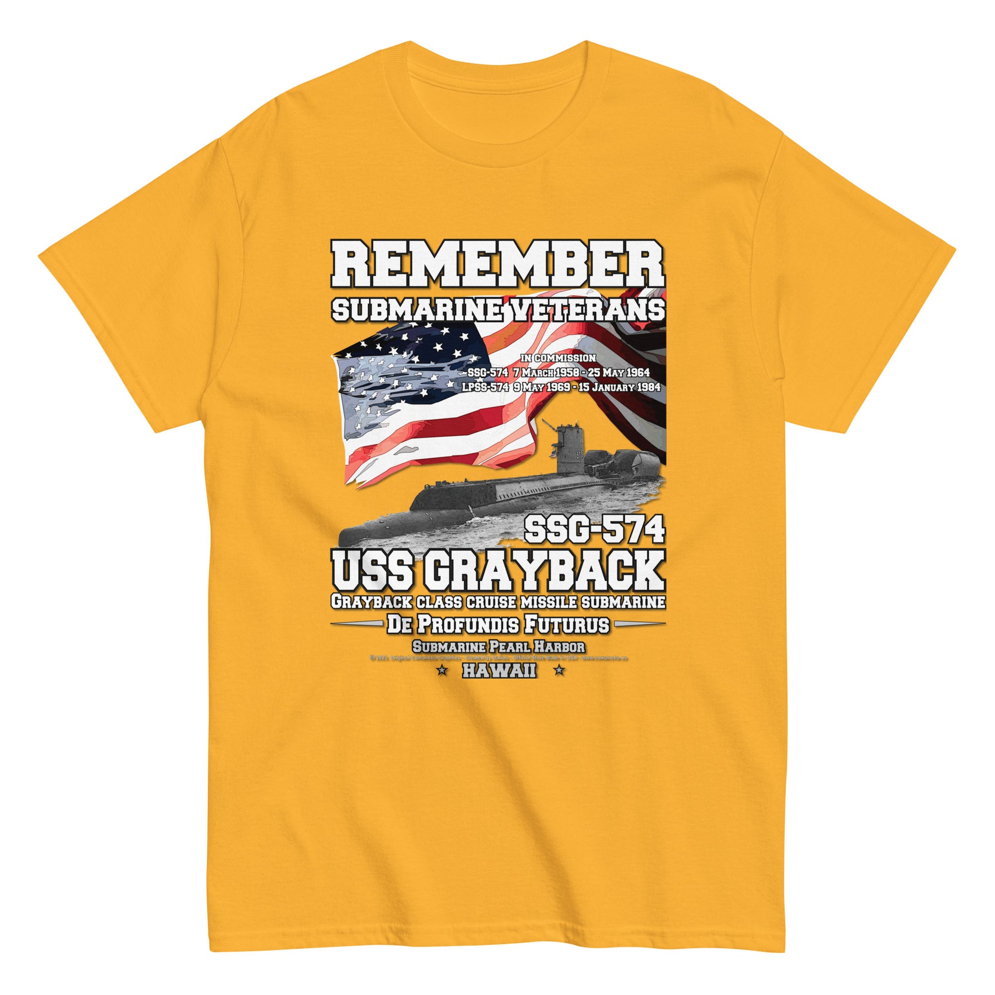 USS GRAYBACK SSG-574 tee, USS GRAYBACK SSG-574 Veterans tee,USS GRAYBACK SSG-574 Submarine Veterans Classic Tee, Comancha Tee,