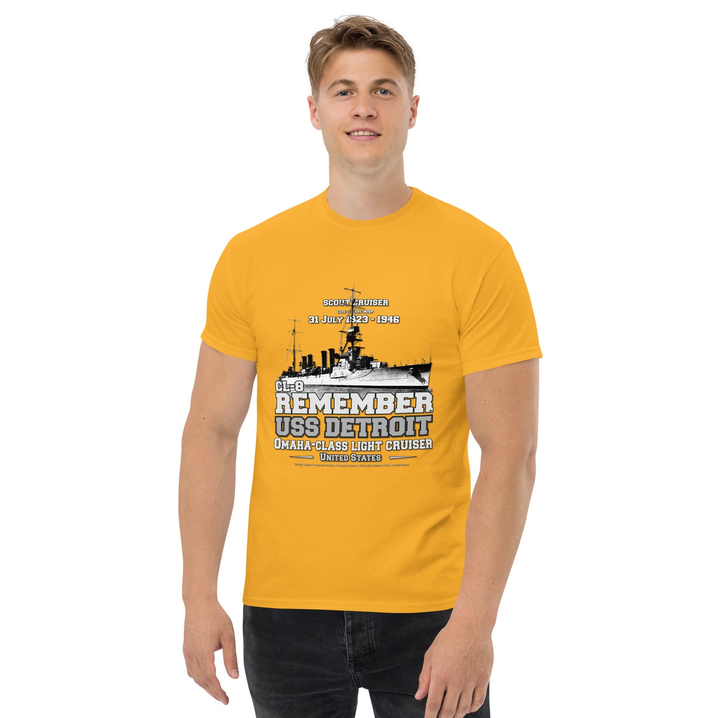 USS DETROIT CL-8 Light Cruiser t-shirt