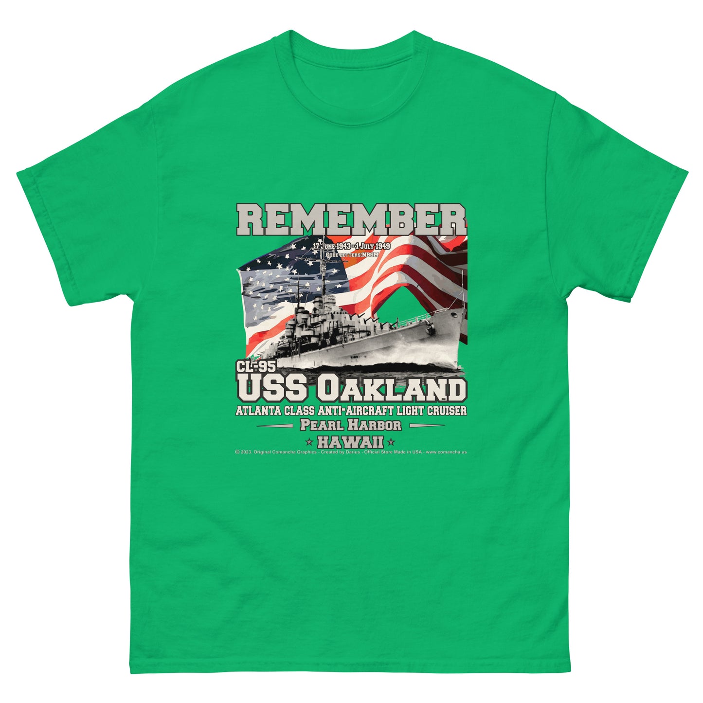 USS OAKLAND CL-95 Light Cruiser T-shirt