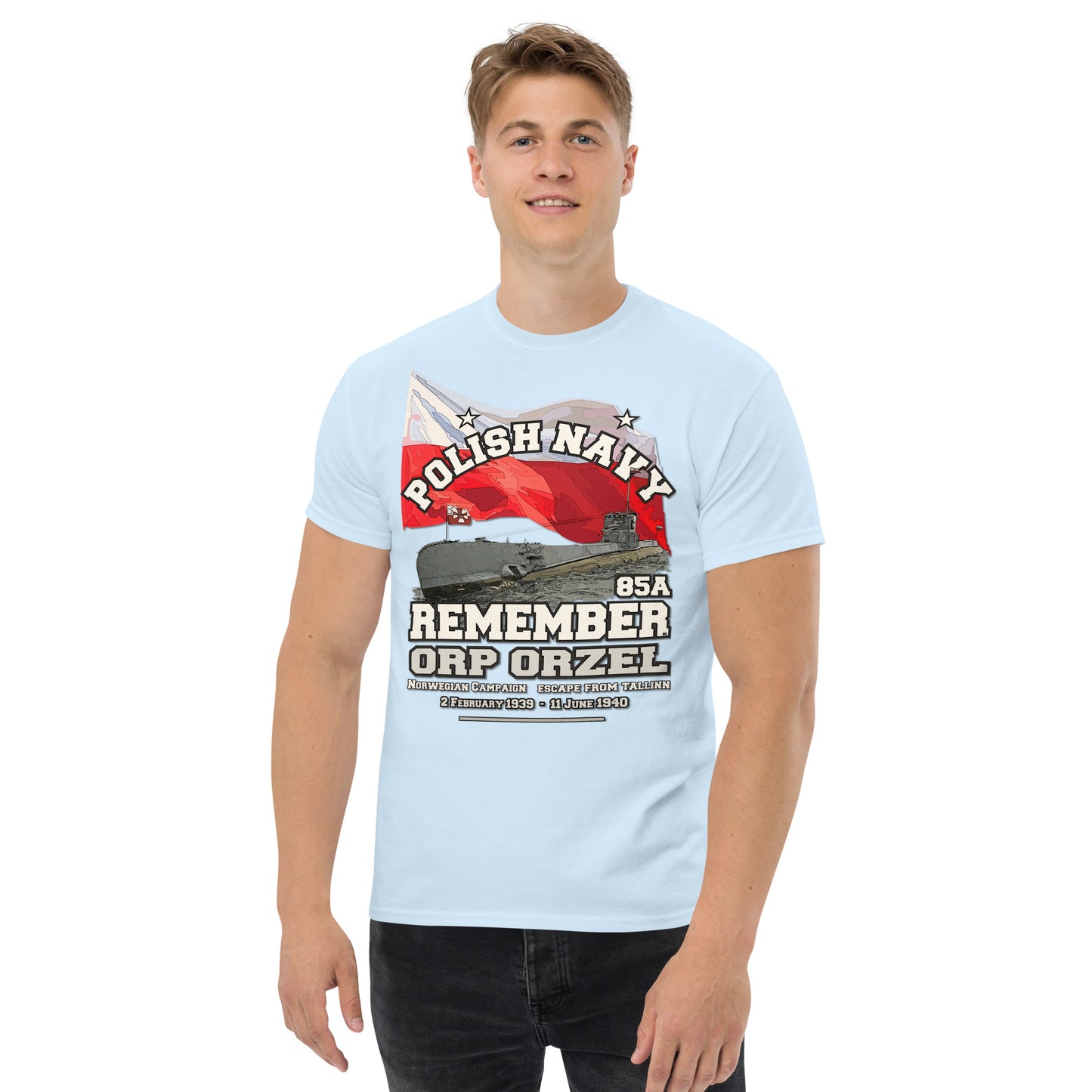 ORP ORZEL Polish Navy Submarine t-shirt