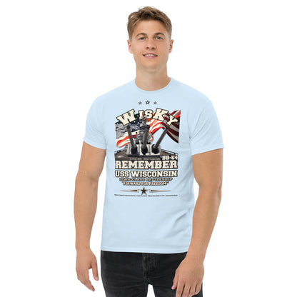 USS Wisconsin BB-64 Battleship t-shirt