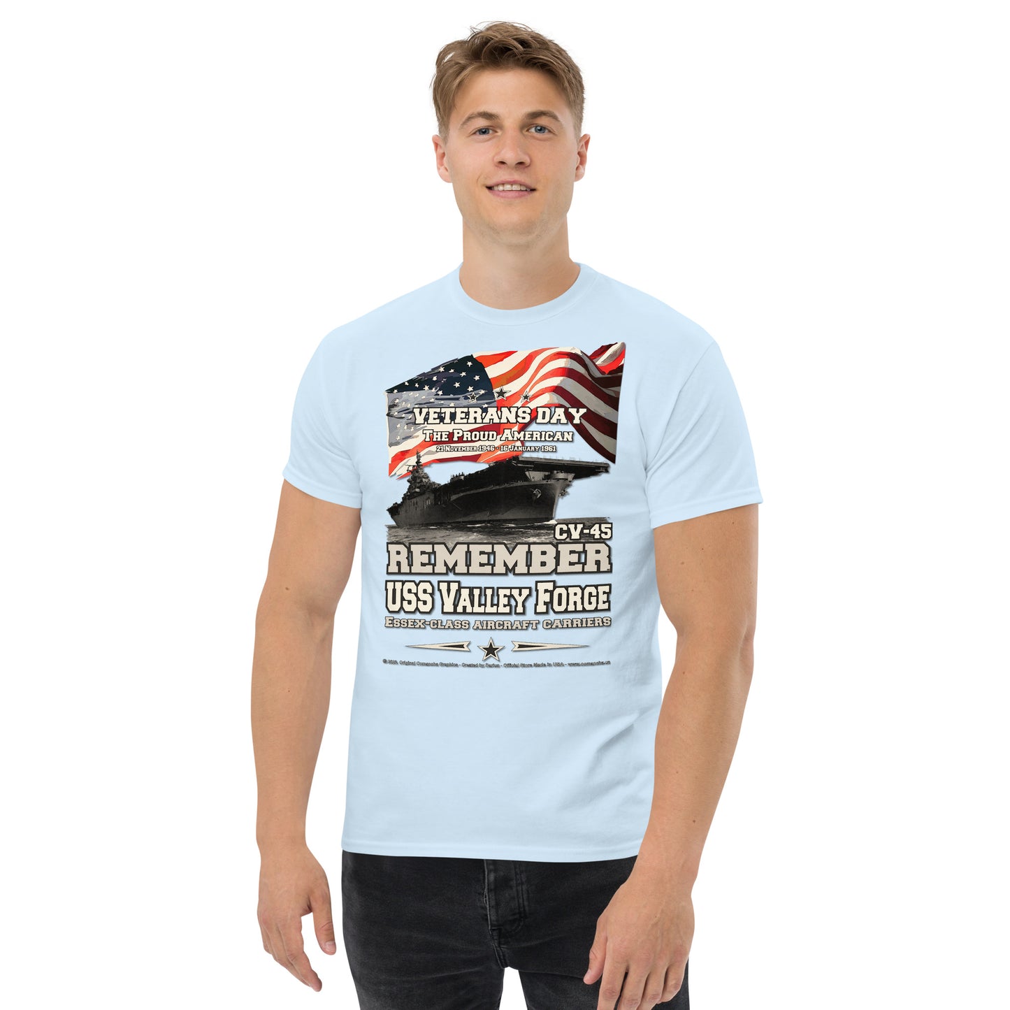 USS VALLEY FORGE CV-45 Aircraft Carrier T-shirt