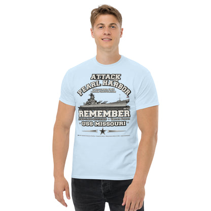 USS MISSOURI BB-63 Remember Pearl Harbor t-shirt