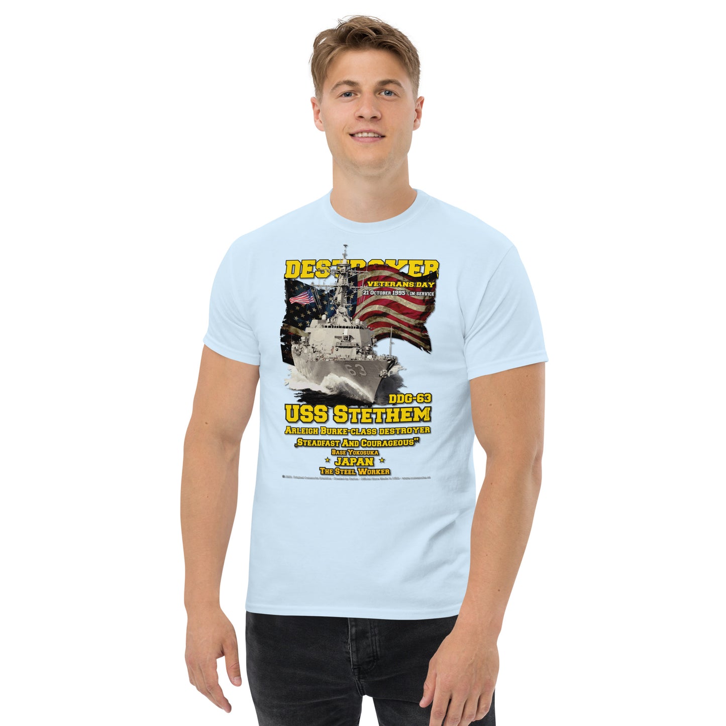 USS STETHEM DDG-63 Destroyer Veterans t-shirt