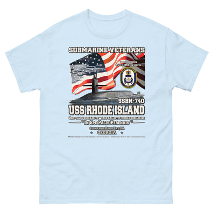 USS RHODE ISLAND SSBN-740 Submarine T-shirt